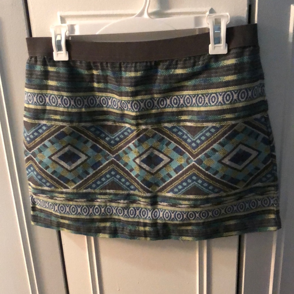 American eagle multi color tribal print skirt
